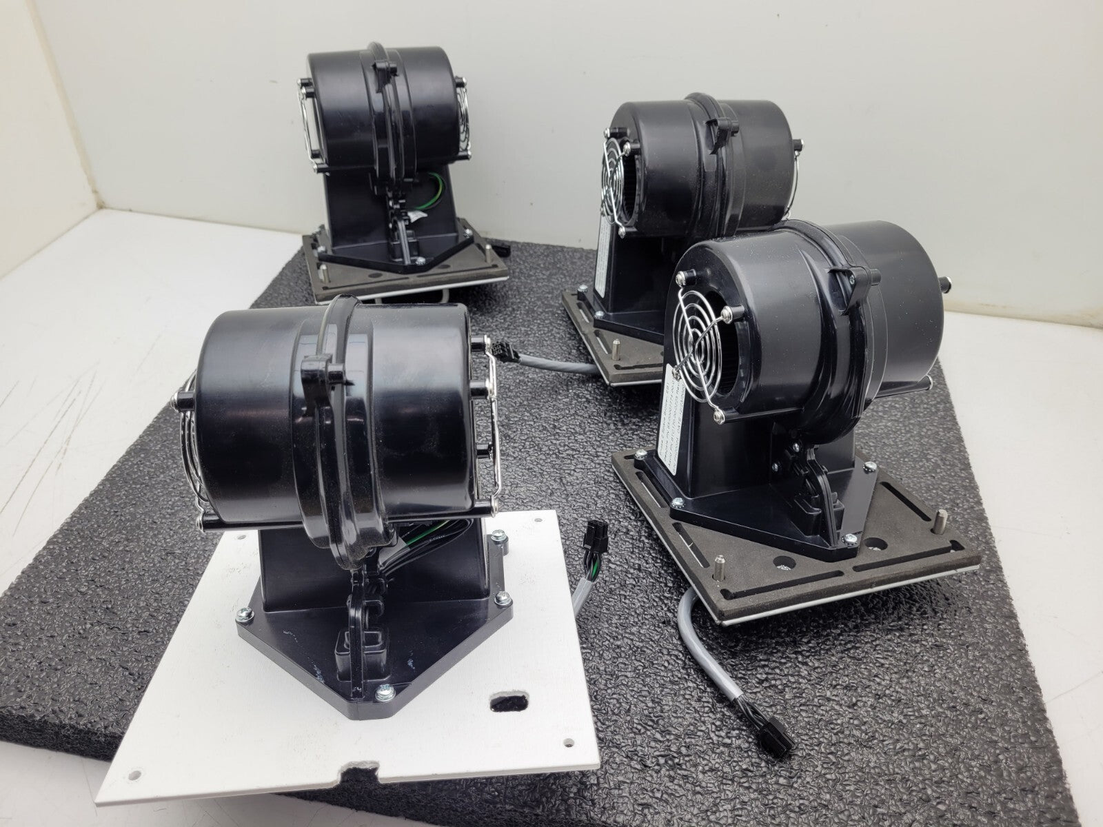 Lot of 4 Squirrel Cage Dual Sided Motor Cooling Fan Phase 2 Space Blower EB1