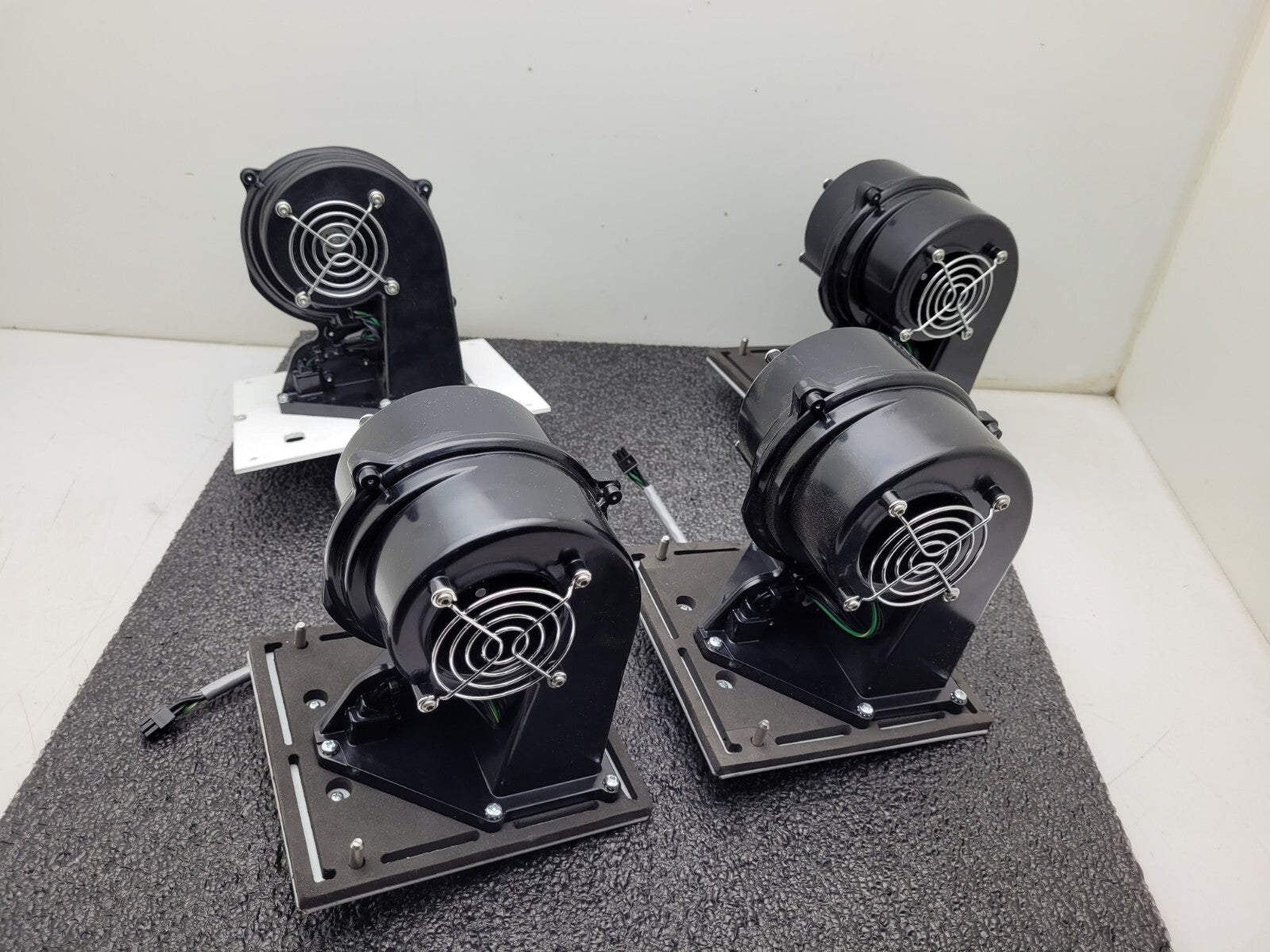 Lot of 4 Squirrel Cage Dual Sided Motor Cooling Fan Phase 2 Space Blower EB1
