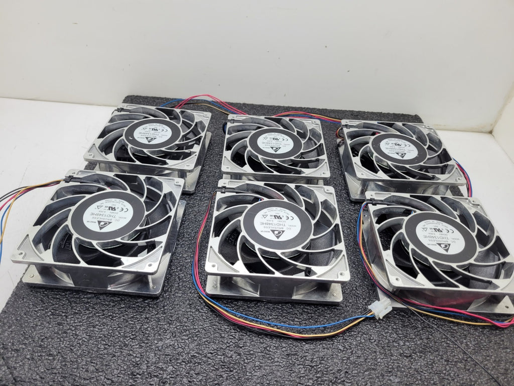 Lot of -  6  Delta Fans THD1348HE DC Fan Axial Ball Bearing 48V 9A