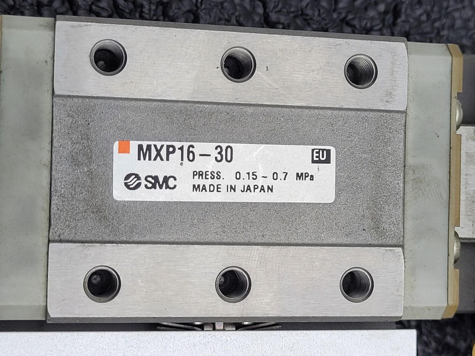 Lot of 10x SMC MXP16-30 100PSI Linear Slide Guide Cylinder D-M9N Sensors Stops