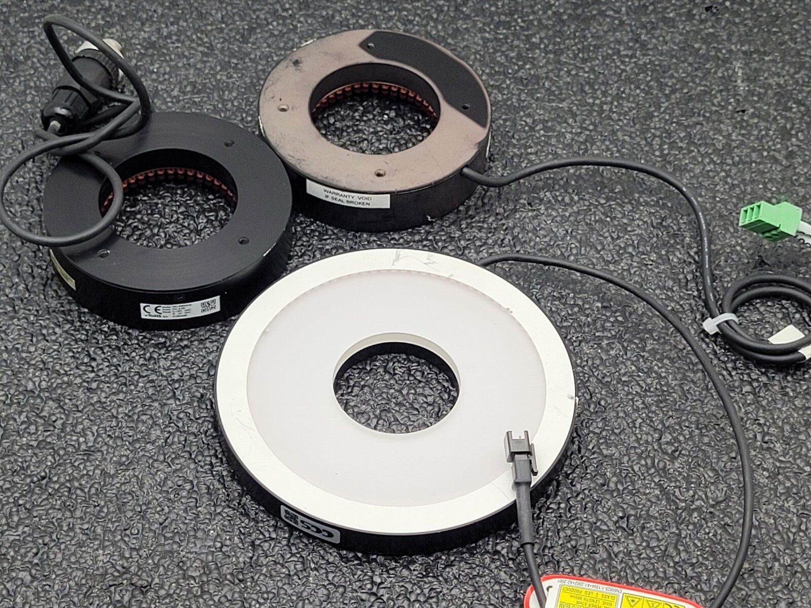 Lot of 3x COGNEX QRL-090050-66 CCS LFR-130K LED LIGHT RING 12V 4.5W