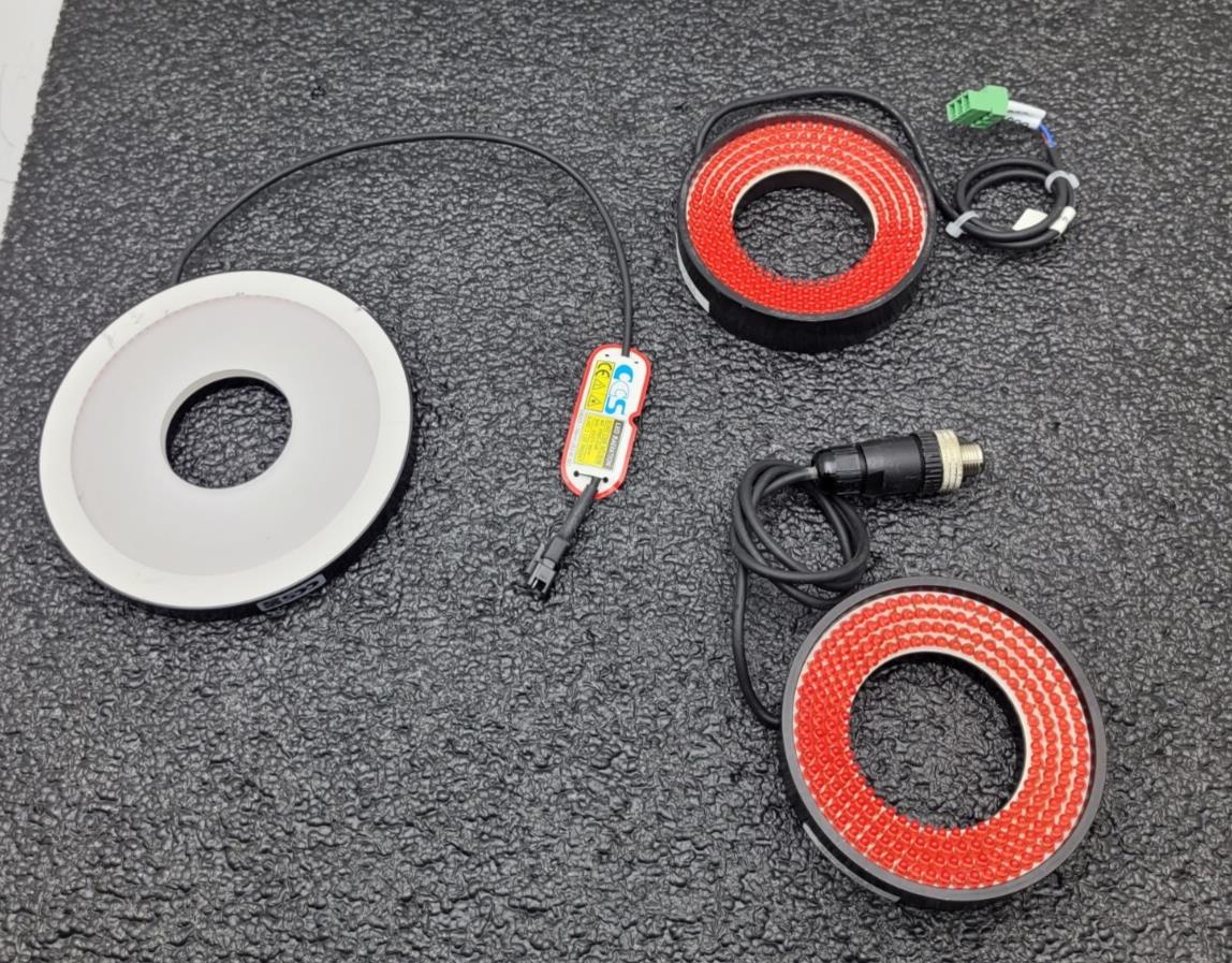 Lot of 3x COGNEX QRL-090050-66 CCS LFR-130K LED LIGHT RING 12V 4.5W