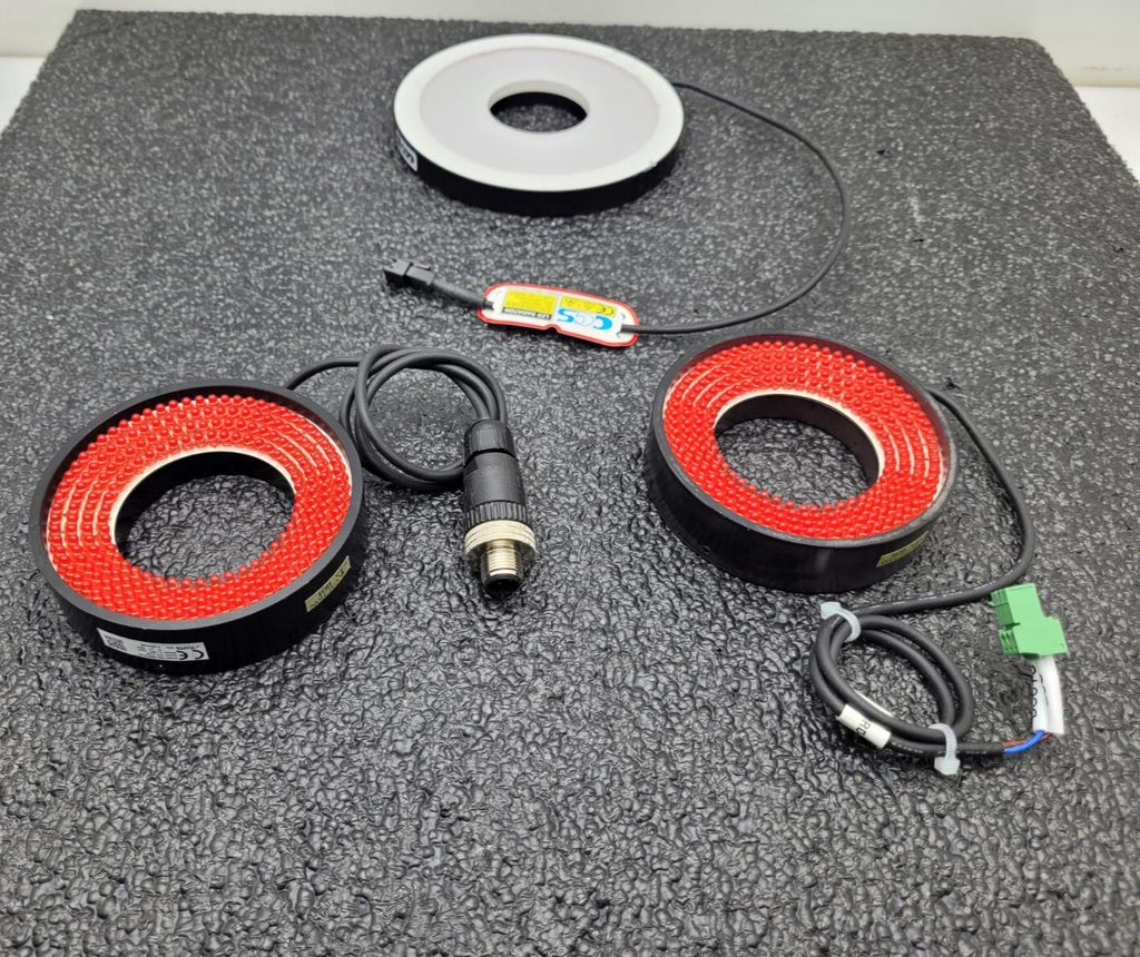 Lot of 3x COGNEX QRL-090050-66 CCS LFR-130K LED LIGHT RING 12V 4.5W