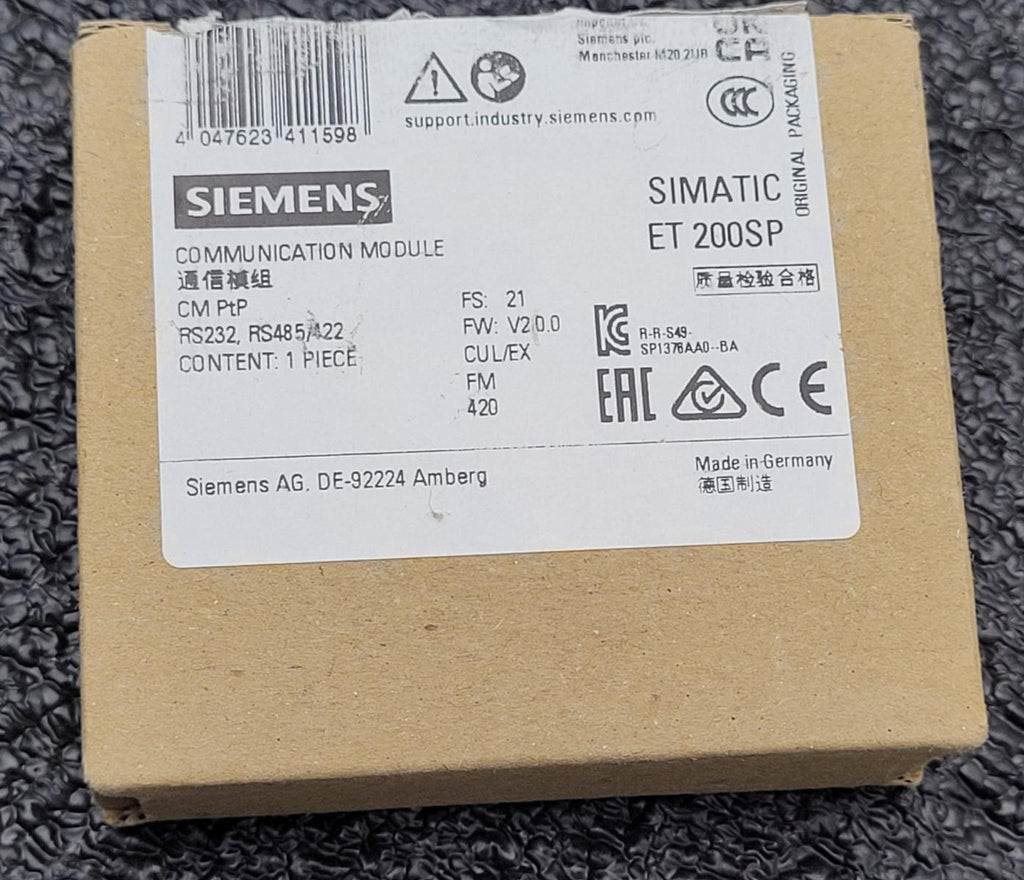 SIEMENS 6ES7 137-6AA01-0BA0 SIMATIC S7 CM PTP COMMUNICATION MODULE