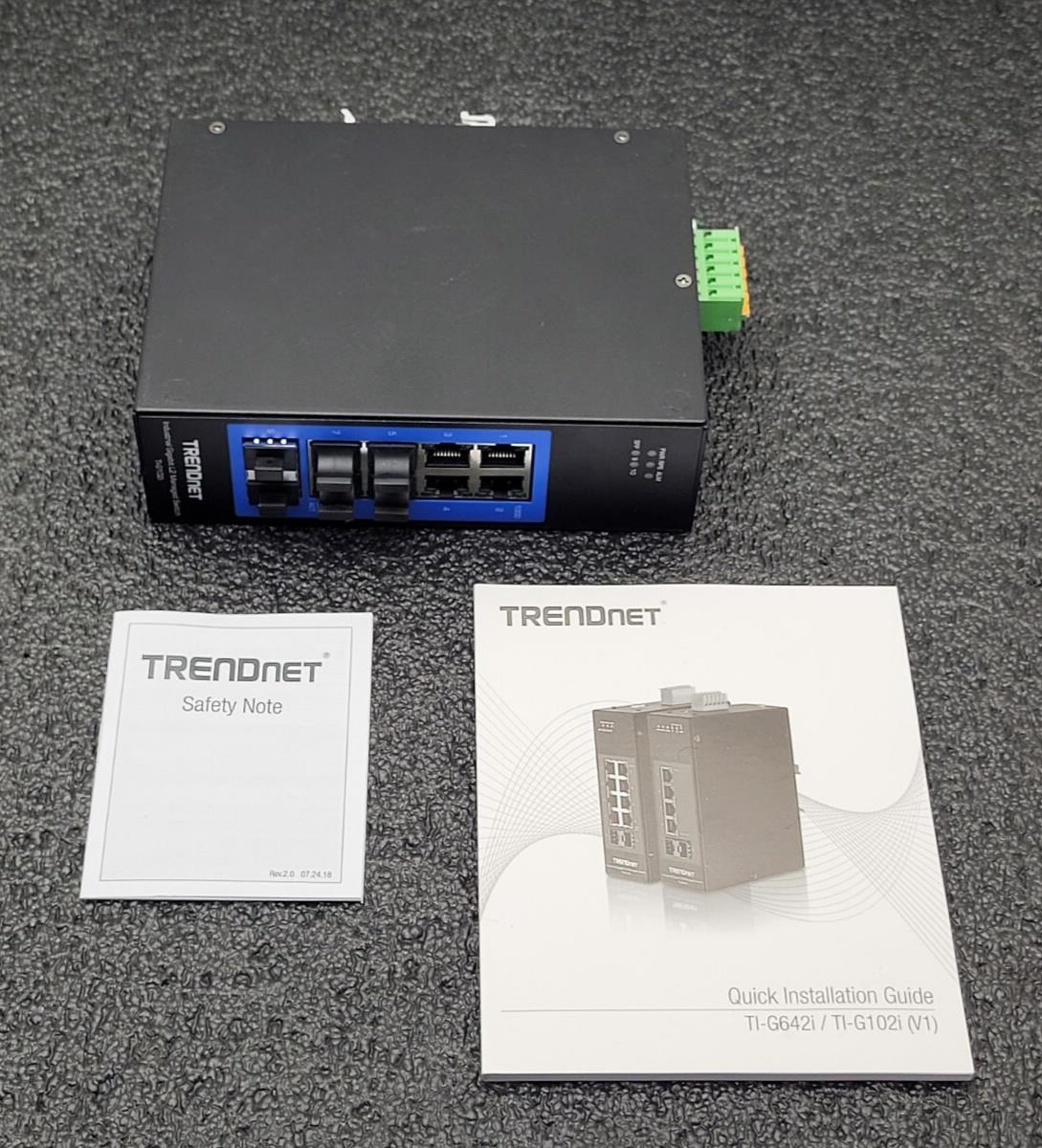 TRENDnet TI-PG102i 10-Port Industrial Gigabit L2 Managed PoE+ DIN-Rail Switch
