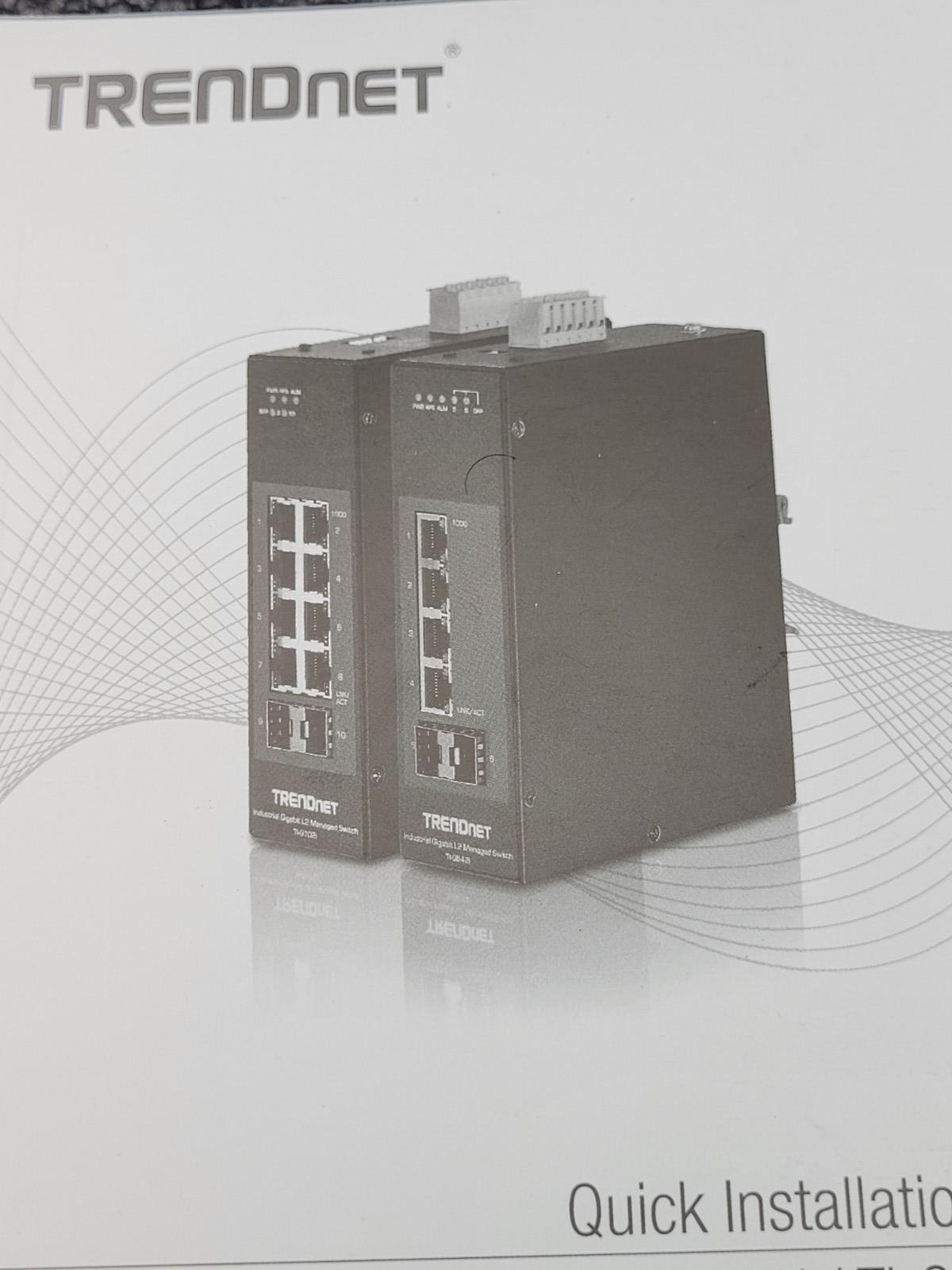 TRENDnet TI-PG102i 10-Port Industrial Gigabit L2 Managed PoE+ DIN-Rail Switch