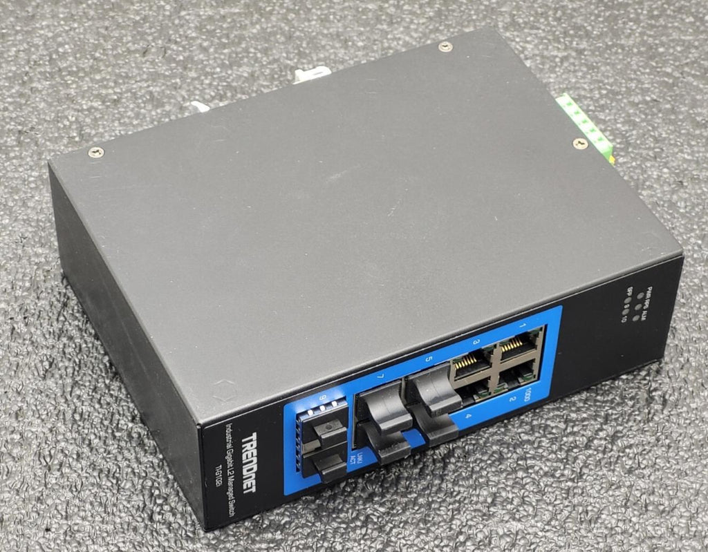 TRENDnet TI-PG102i 10-Port Industrial Gigabit L2 Managed PoE+ DIN-Rail Switch