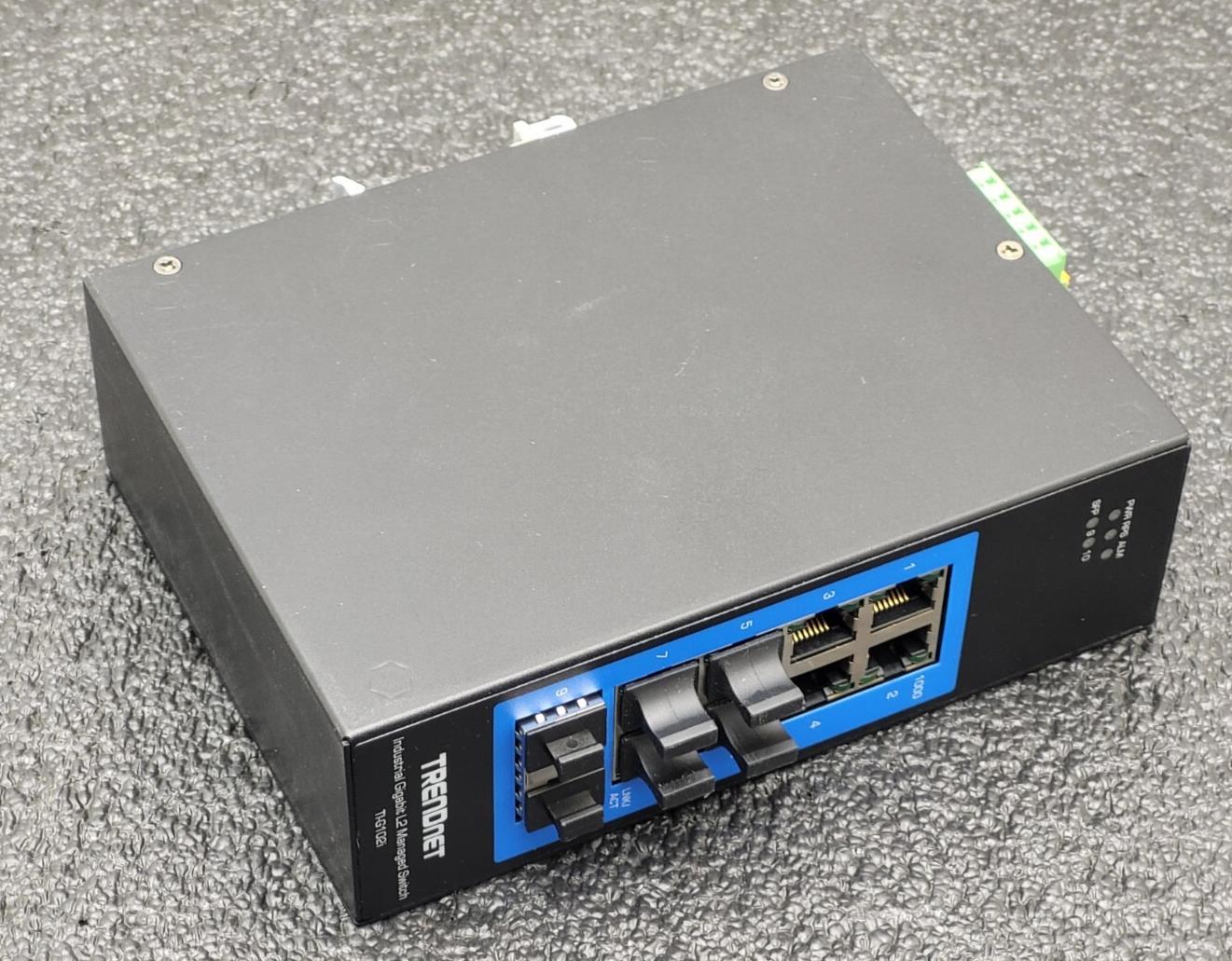 TRENDnet TI-PG102i 10-Port Industrial Gigabit L2 Managed PoE+ DIN-Rail Switch