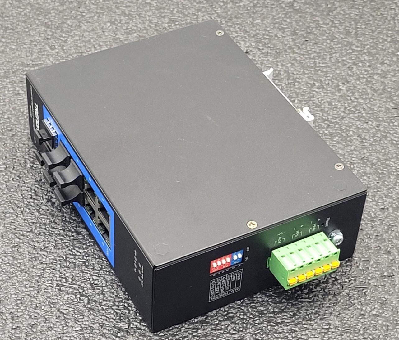 TRENDnet TI-PG102i 10-Port Industrial Gigabit L2 Managed PoE+ DIN-Rail Switch