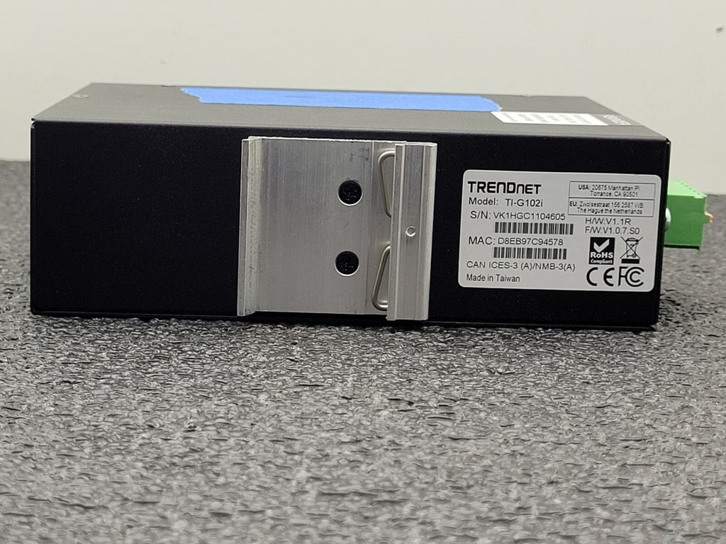 TRENDnet TI-PG102i 10-Port Industrial Gigabit L2 Managed PoE+ DIN-Rail Switch