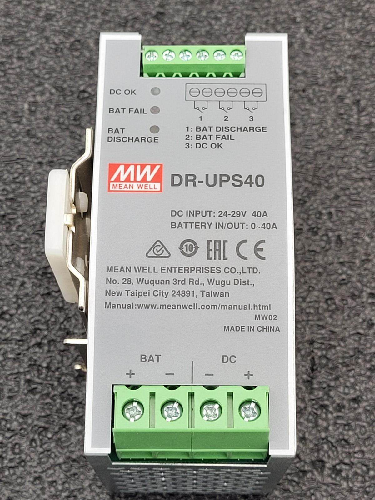MEAN WELL DR-UPS40 24V 40A Switching Power Supply Battery Charger UPS 24-29V In