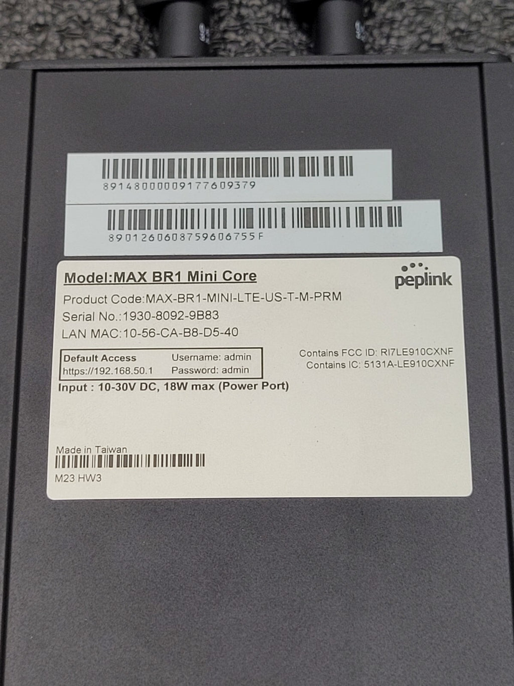 Peplink MAX BR1 Mini Core Cellular Router (Prime) MAX-BR1-MINI-LTE-US-T-M-PRM