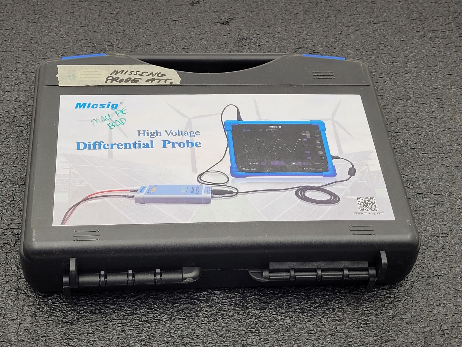 Lot of 2 Micsig DP10013 100MHz Oscilloscope Differential Probe One Working One ?