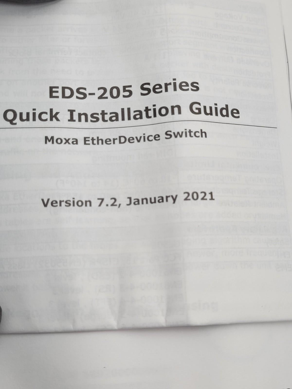 Moxa EDS-205 55-port Non-network Management Ethernet Switch 1PC New EDS205