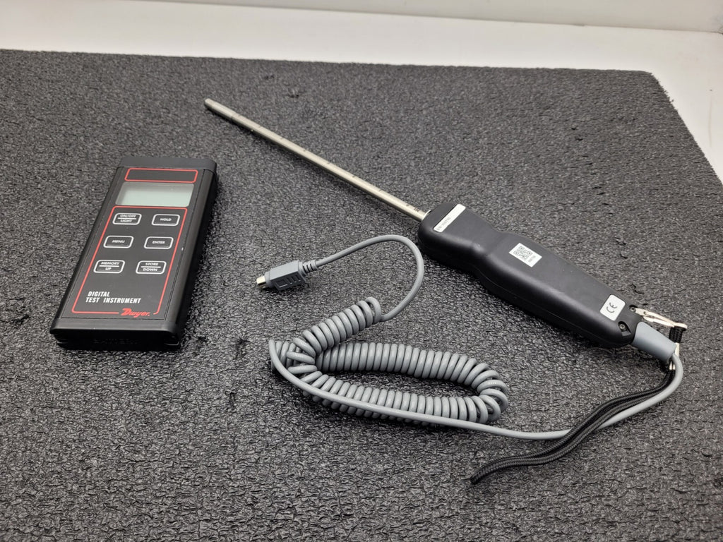 Dwyer Digital Thermo Anemometer Model 471B Air velocity 0-6000 FPM,-20 to 212°F