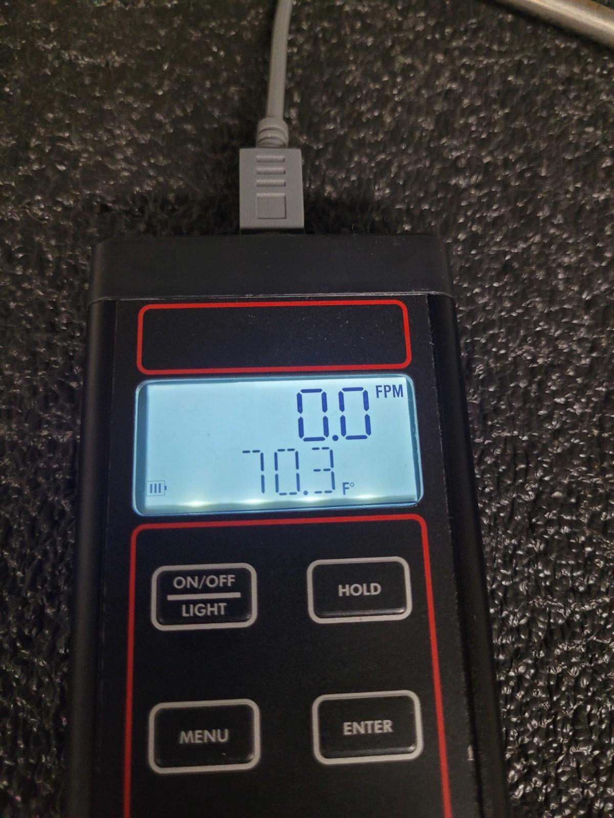 Dwyer Digital Thermo Anemometer Model 471B Air velocity 0-6000 FPM,-20 to 212°F