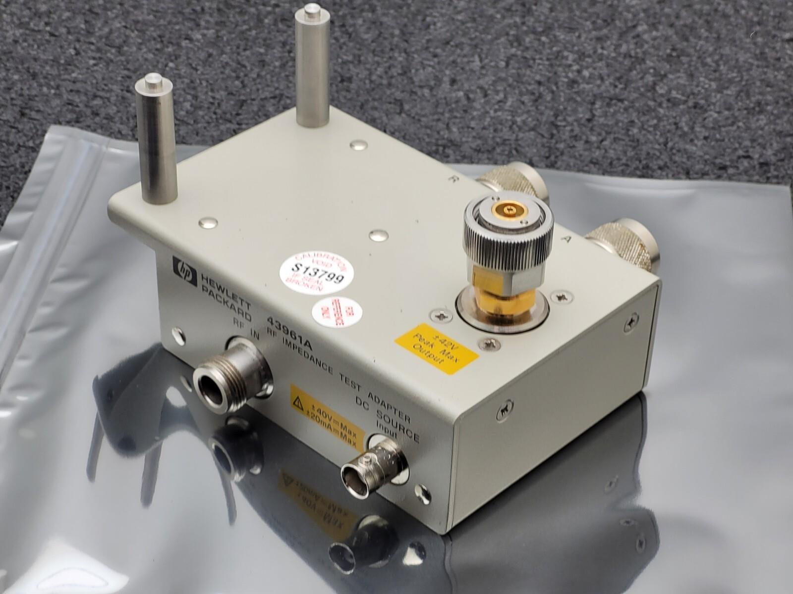 Agilent HP 43961A RF Impedance Test Kit with Case and 16092A