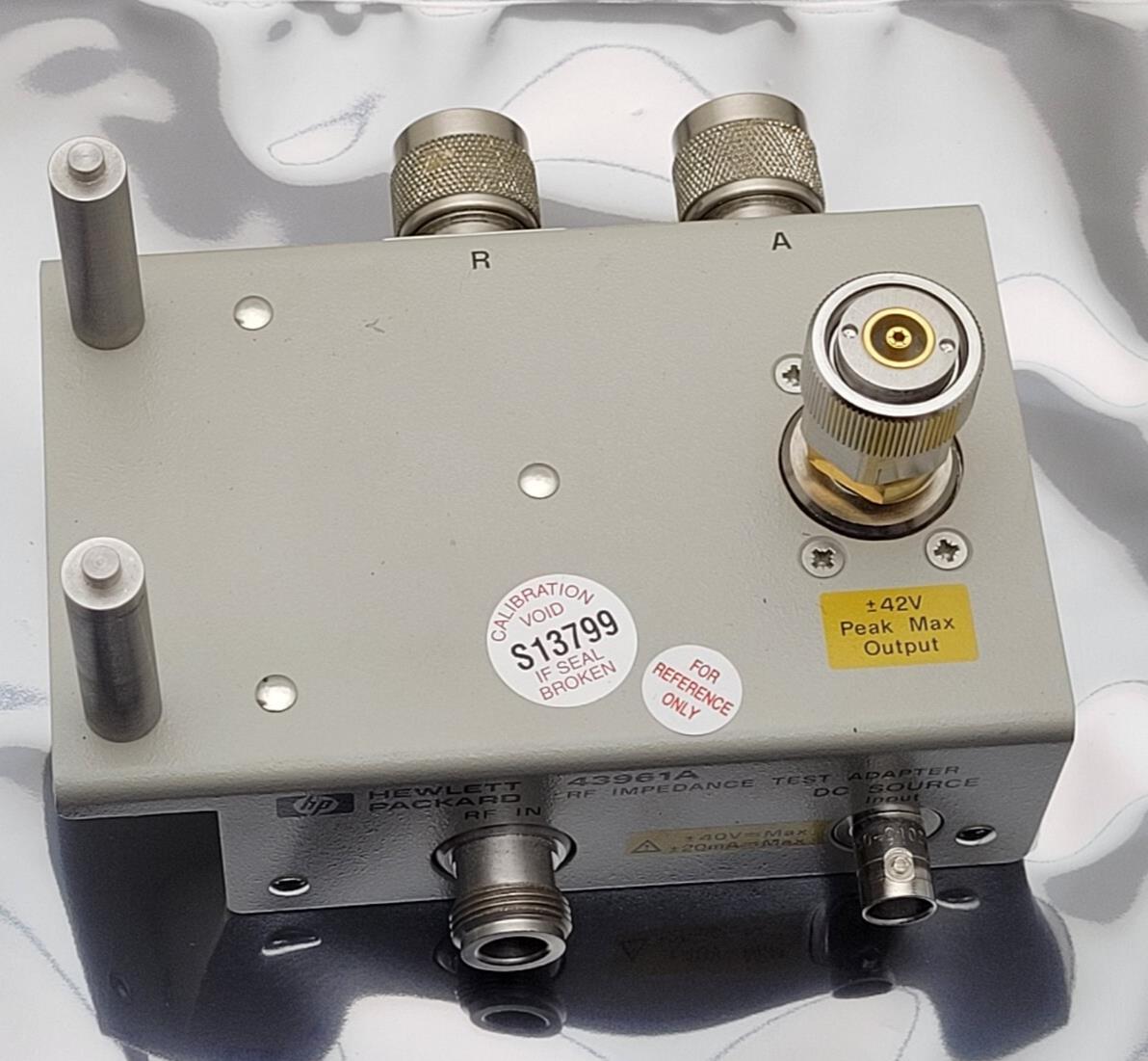 Agilent HP 43961A RF Impedance Test Kit with Case and 16092A