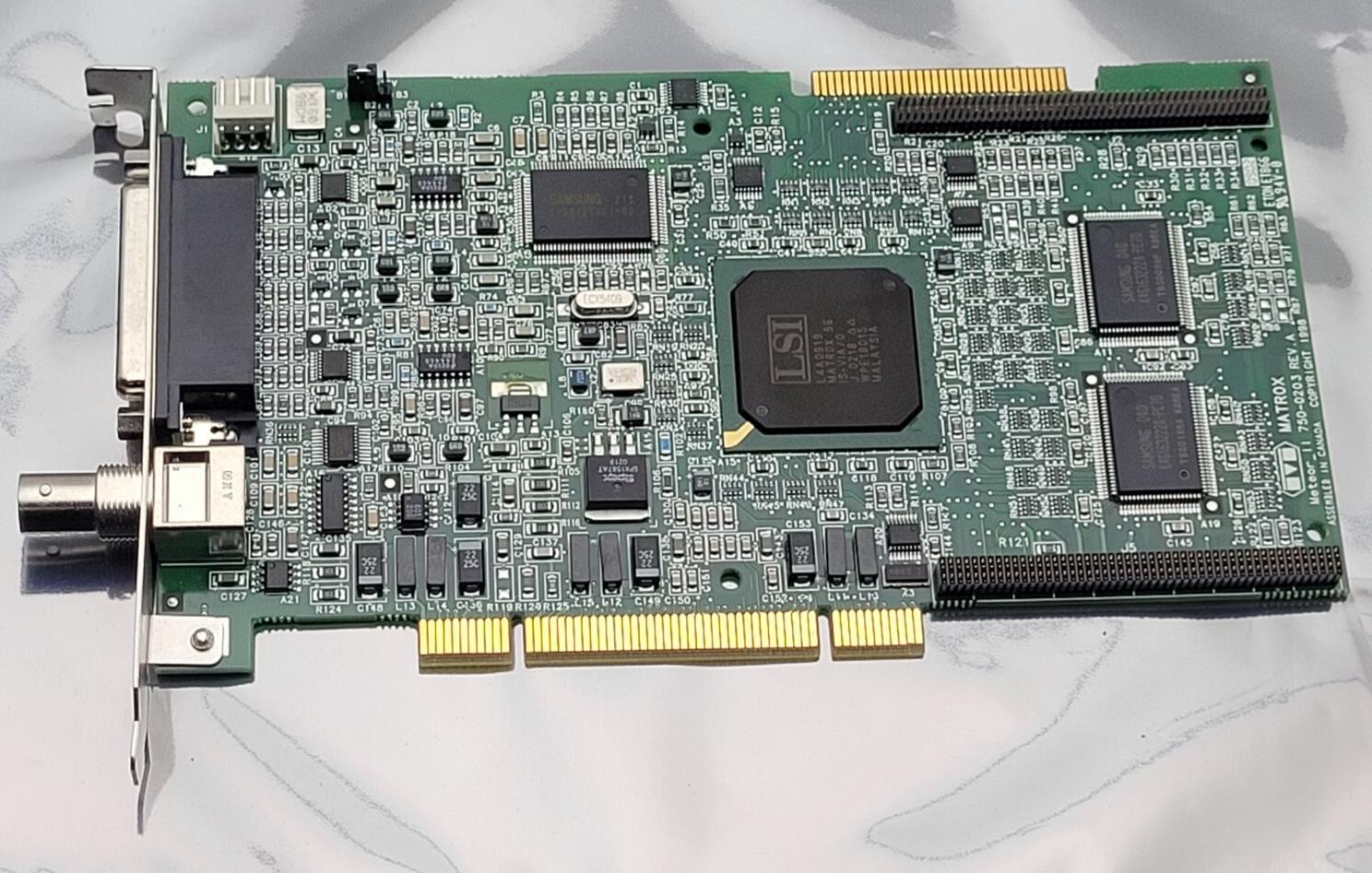 MATROX METEOR II 750-0203 REV A METEOR2/4 Image Capture Frame Grabber PCI Card