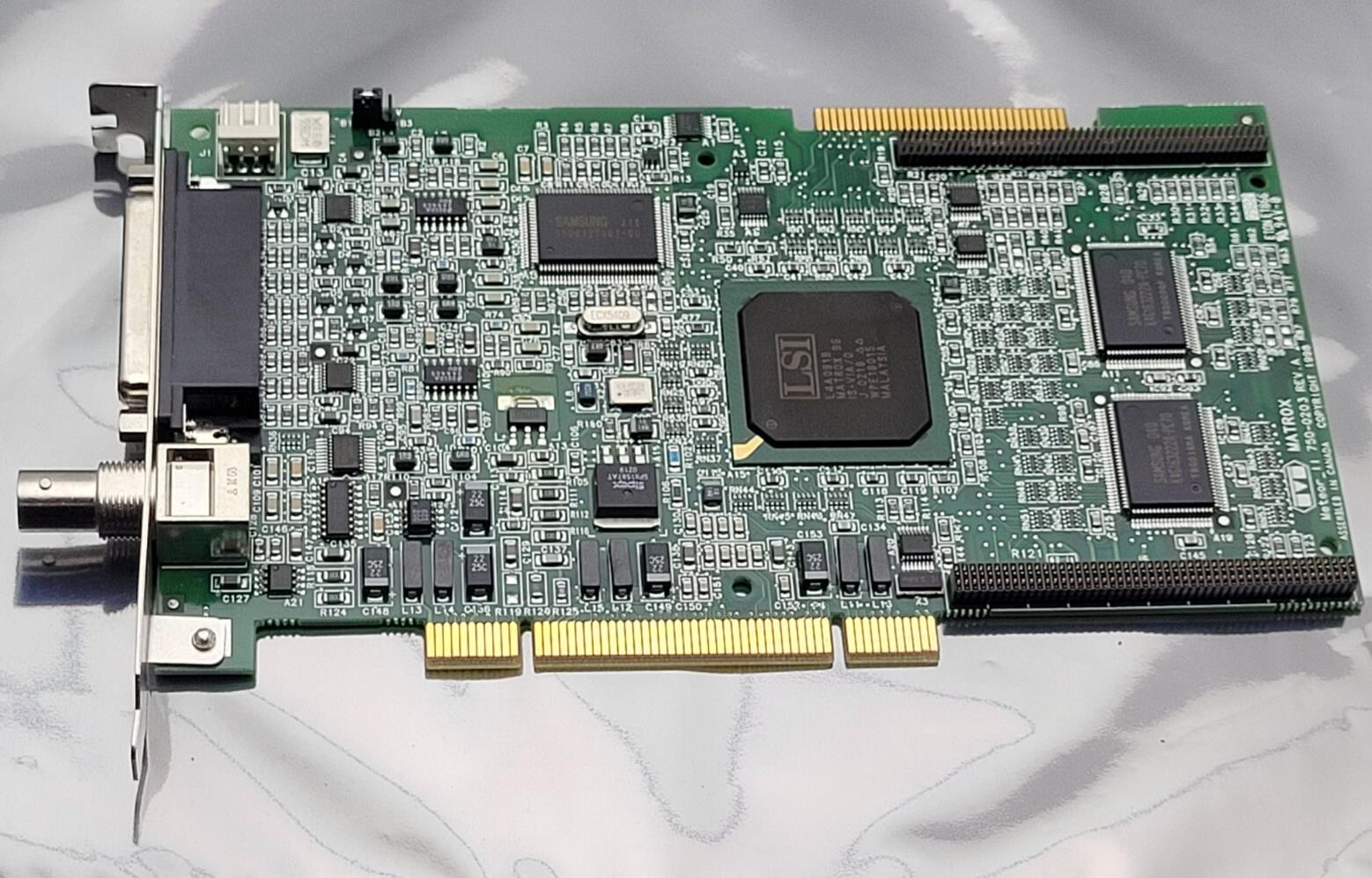 MATROX METEOR II 750-0203 REV A METEOR2/4 Image Capture Frame Grabber PCI Card