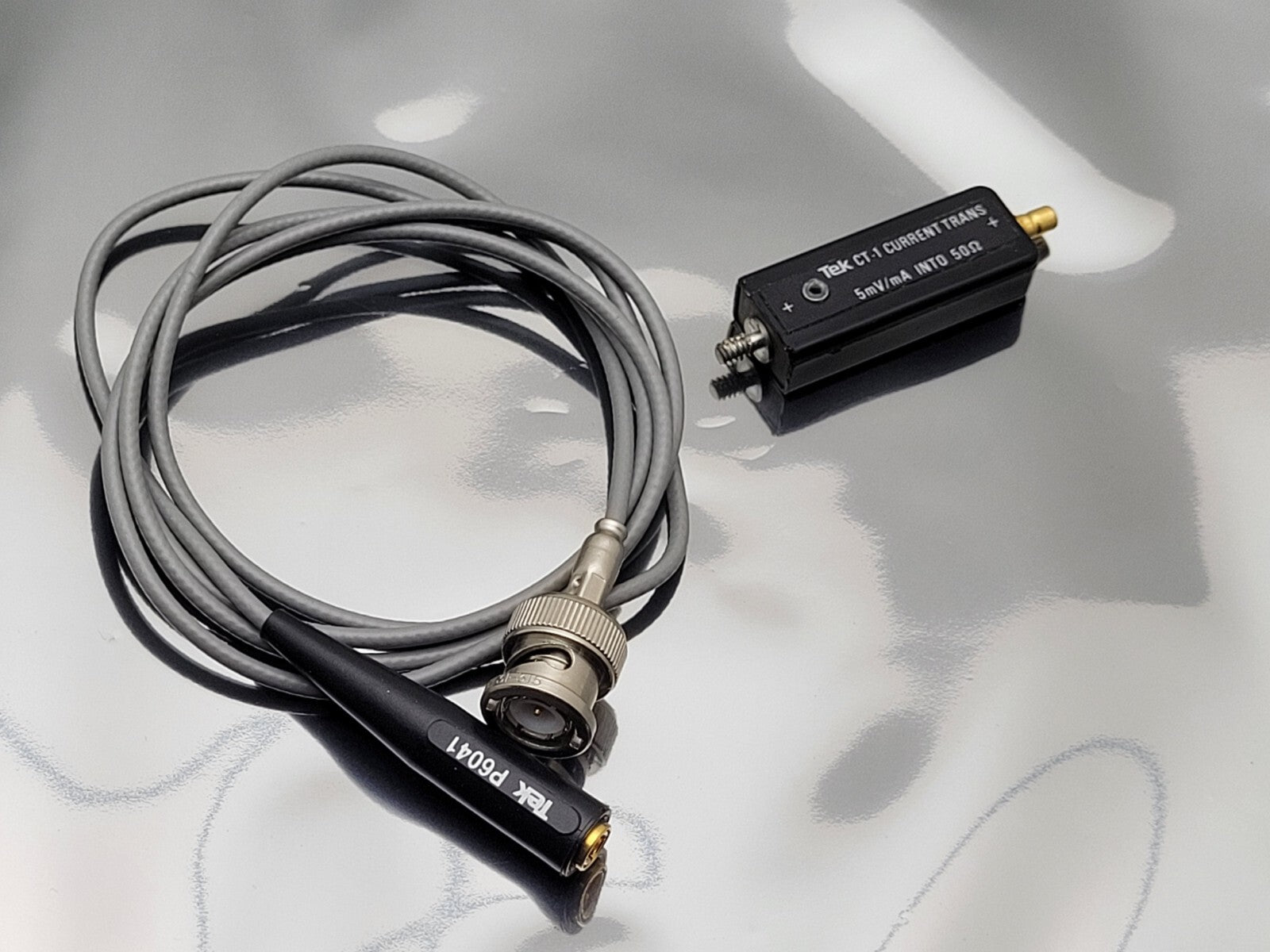 Tektronix P6041 Probe Cable With CT1 CT-1 Current Transformer