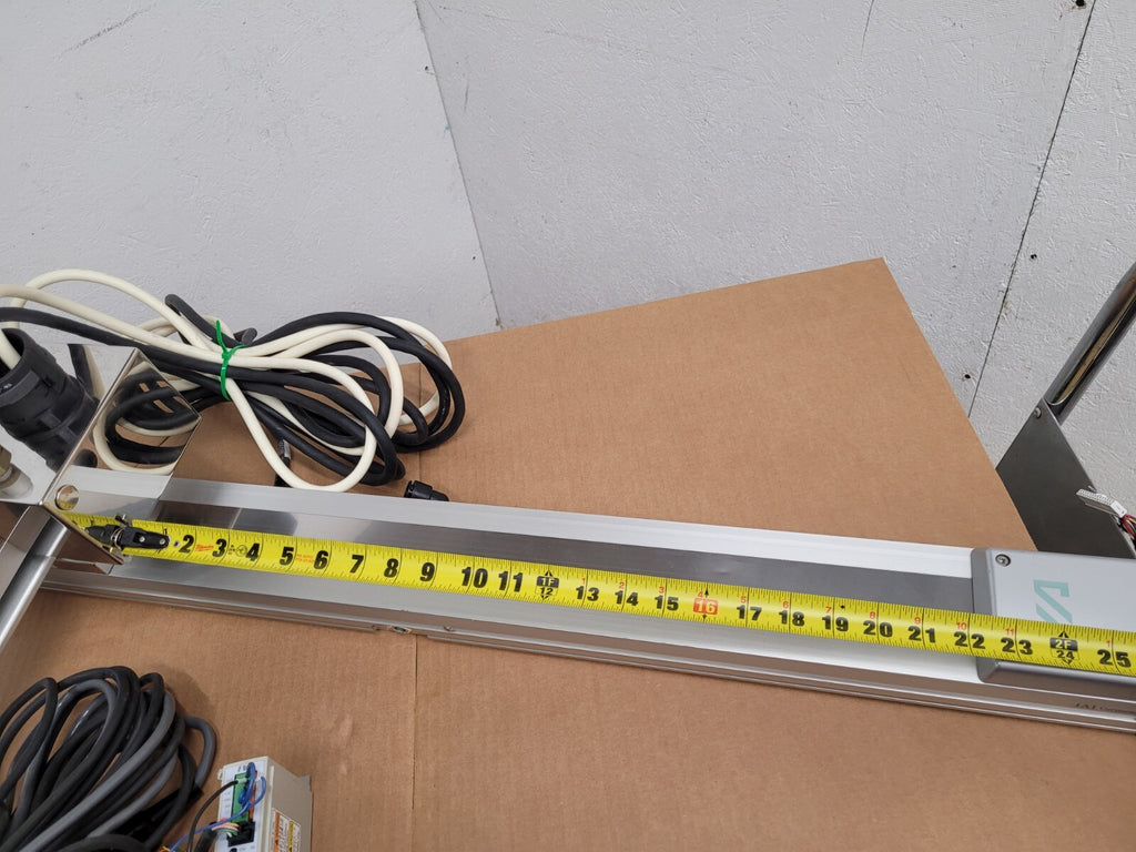 IAI 3 Axis Linear Robot Pick and Place Arm 24x8x6" travel approx 24VDC Driver