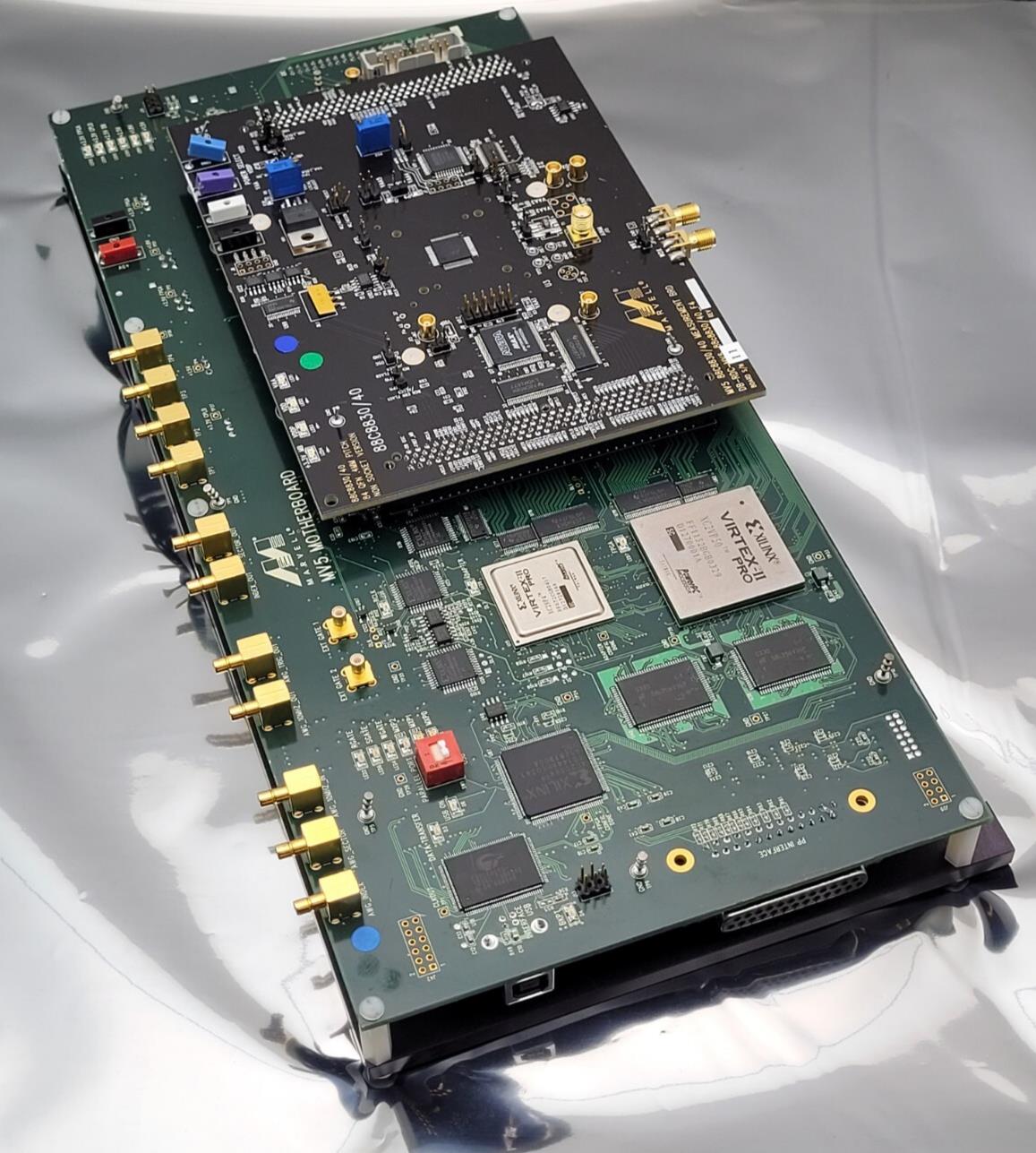 Marvell MV5 Motherboard  Vertex II Pro XC2VP50 88C8830/40 Measurement Board