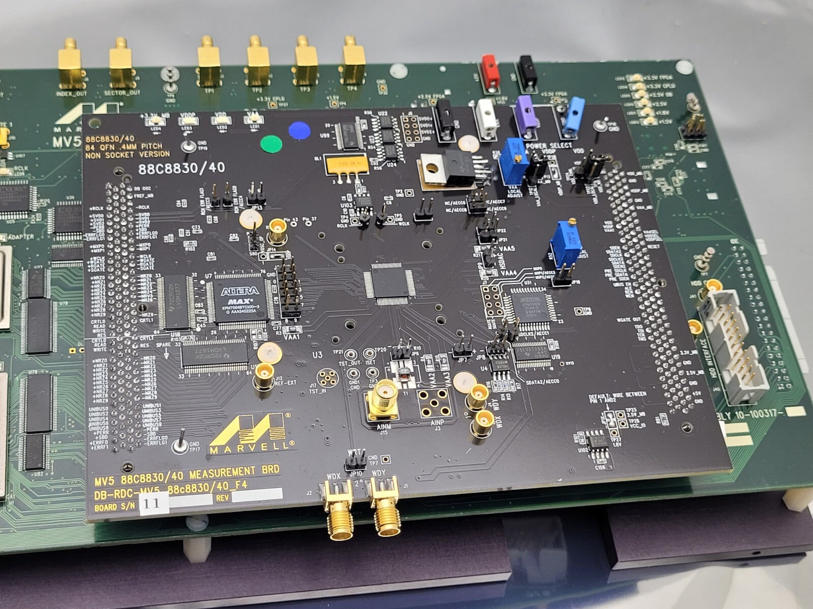 Marvell MV5 Motherboard  Vertex II Pro XC2VP50 88C8830/40 Measurement Board