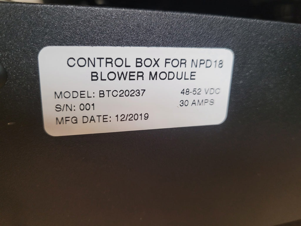 Fan Panel NPD 18 Blower Module BTC20237 48VDC 30A 6x Squirrel Cage Fans