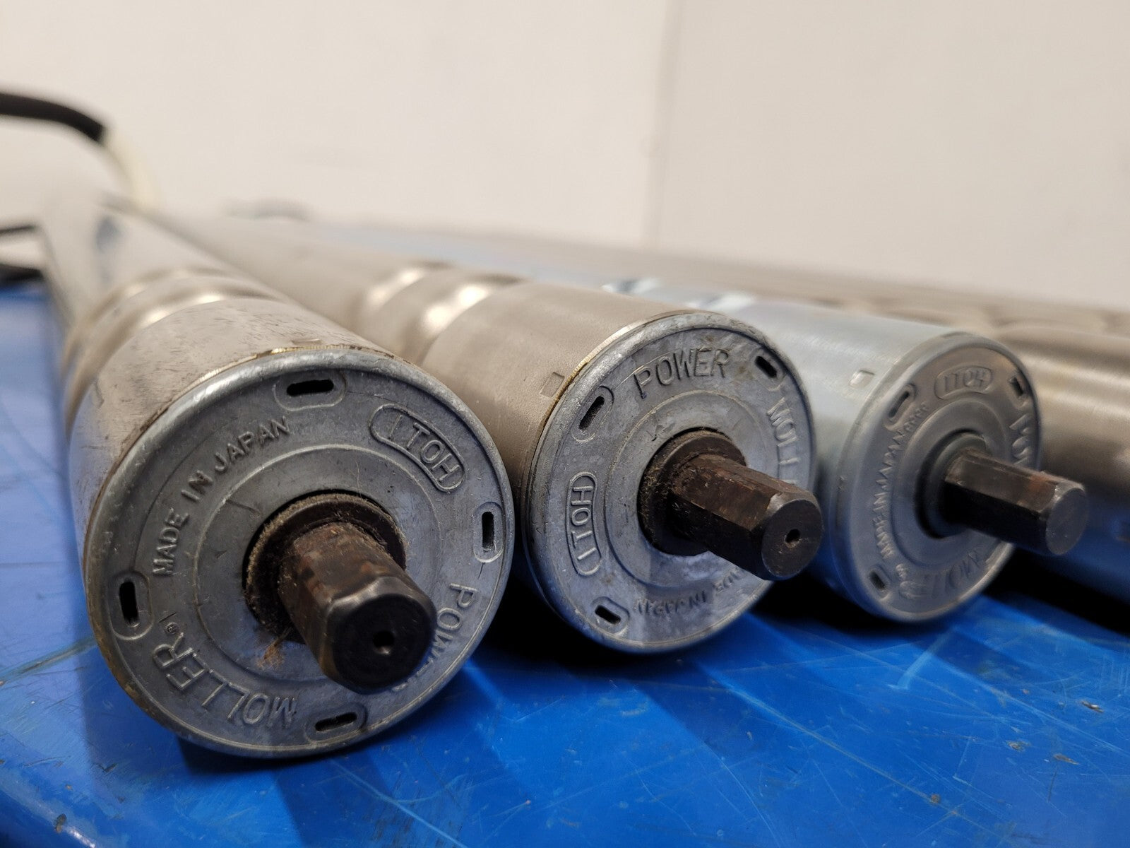 Lot Of 7x 24" MOLLER ITOH PM486FS-20-597-D-024-C150-P2 POWER DRIVE ROLLER 24VDC