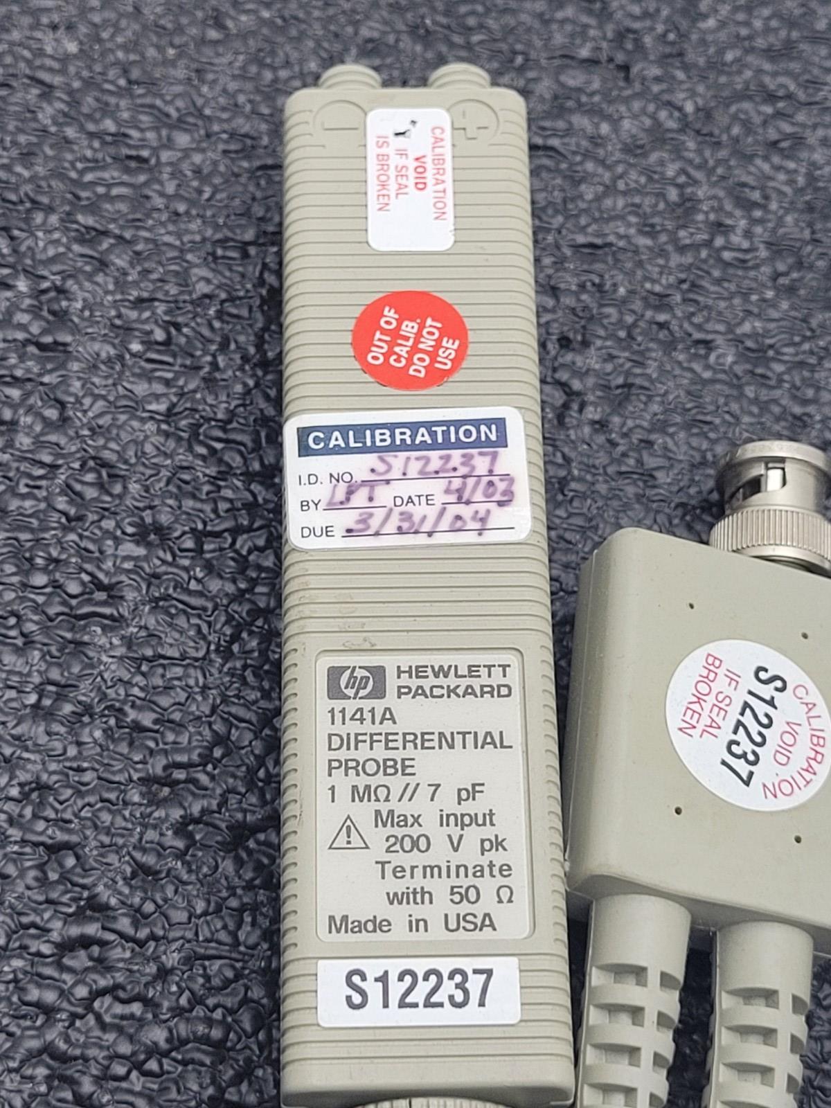 Lot of 2 HP Agilent 1141A Differential Probe
