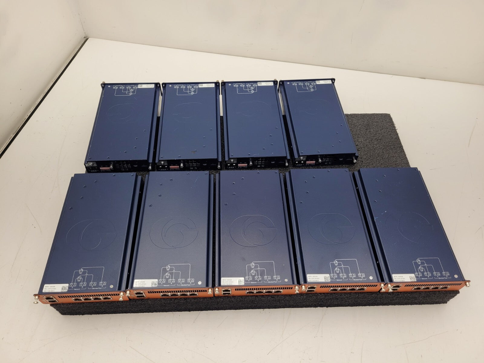 Lot of 9 - Gigamon G-TAP A-TX GTP-ATX01 Network Modules Rack Mountable 4XKN9
