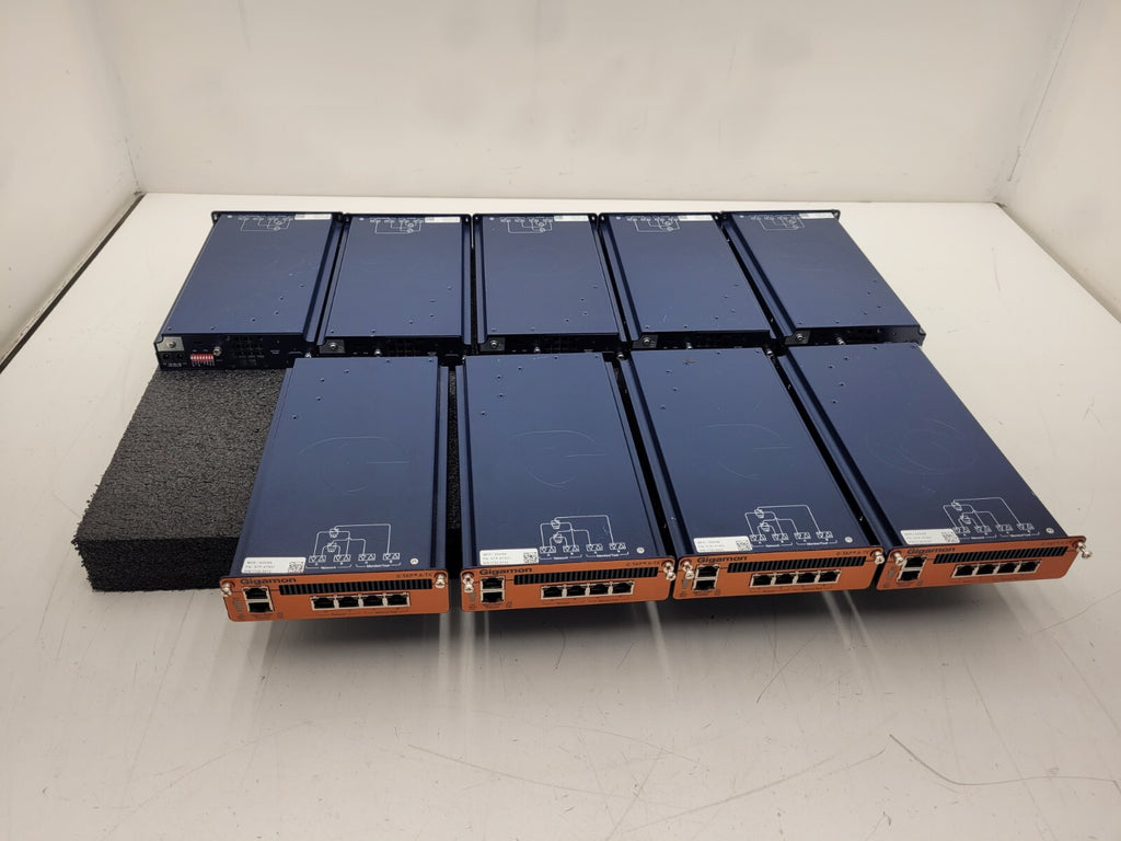 Lot of 9 - Gigamon G-TAP A-TX GTP-ATX01 Network Modules Rack Mountable 4XKN9