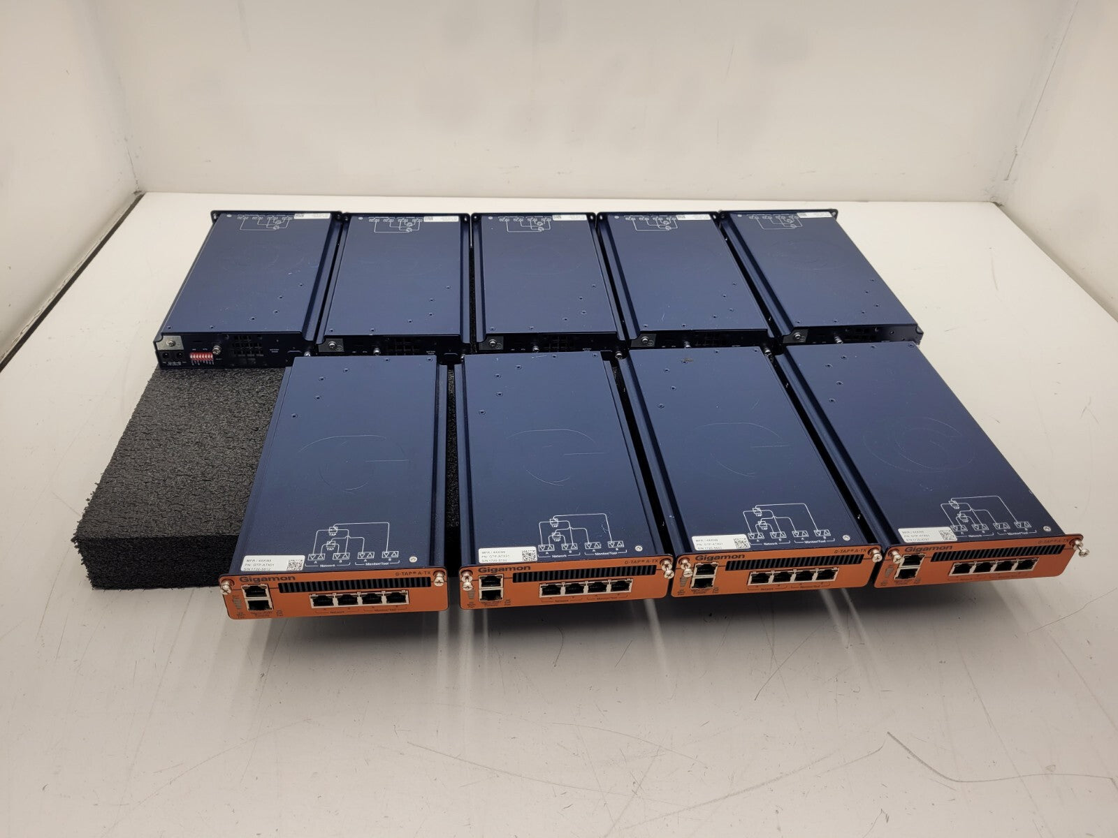 Lot of 9 - Gigamon G-TAP A-TX GTP-ATX01 Network Modules Rack Mountable 4XKN9