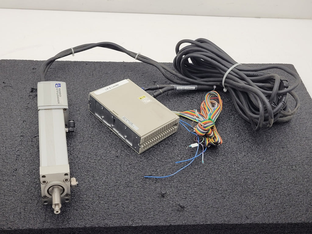 3x IAI ROBO CYLINDER Linear Actuator RC-RSW-H-100-S-SP w/ RCA-S-RSW Controllers