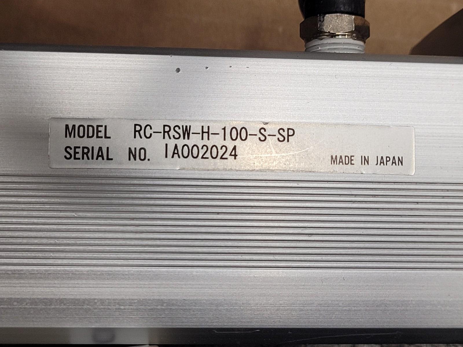 3x IAI ROBO CYLINDER Linear Actuator RC-RSW-H-100-S-SP w/ RCA-S-RSW Controllers