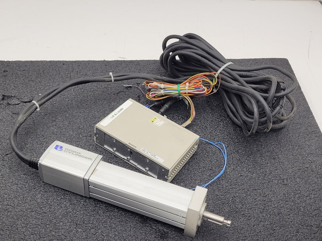3x IAI ROBO CYLINDER Linear Actuator RC-RSW-H-100-S-SP w/ RCA-S-RSW Controllers