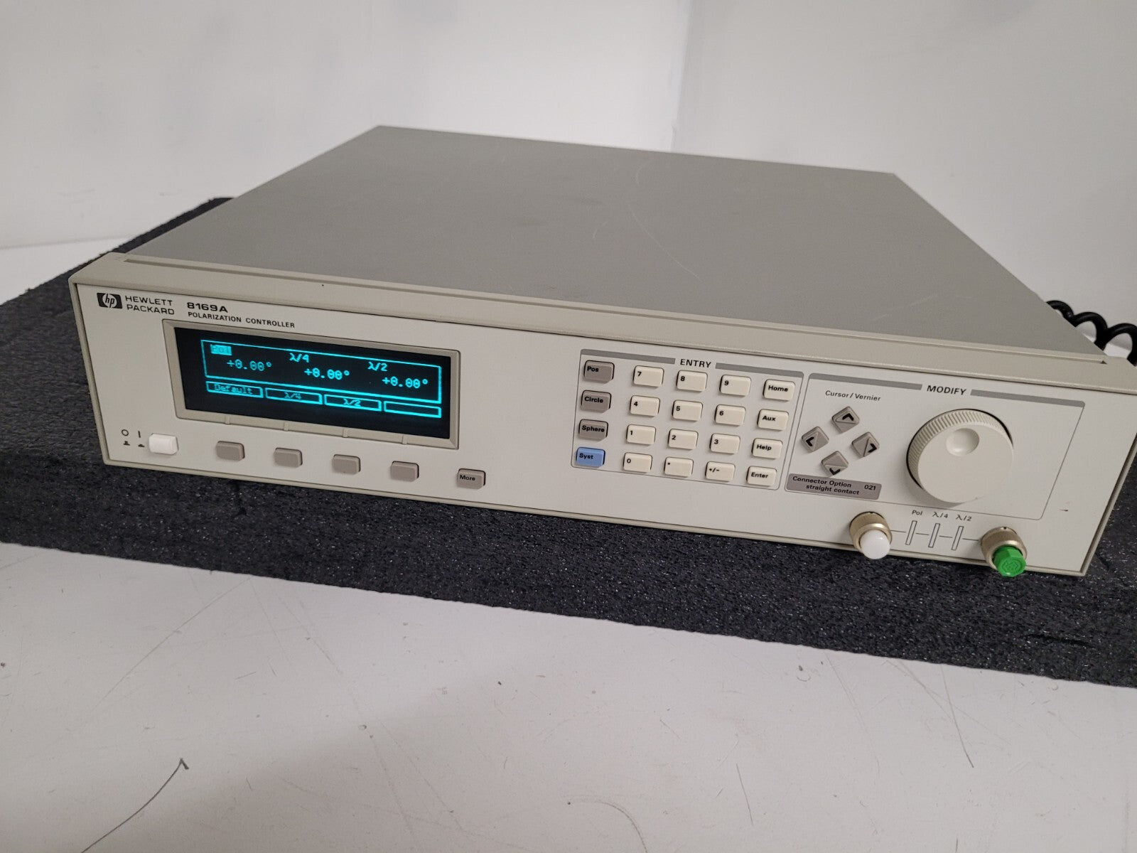 HP Agilent 8169A Polarization Controller Option 020 Power On Tested