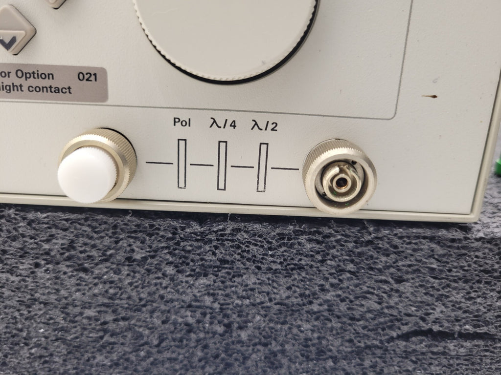 HP Agilent 8169A Polarization Controller Option 020 Power On Tested