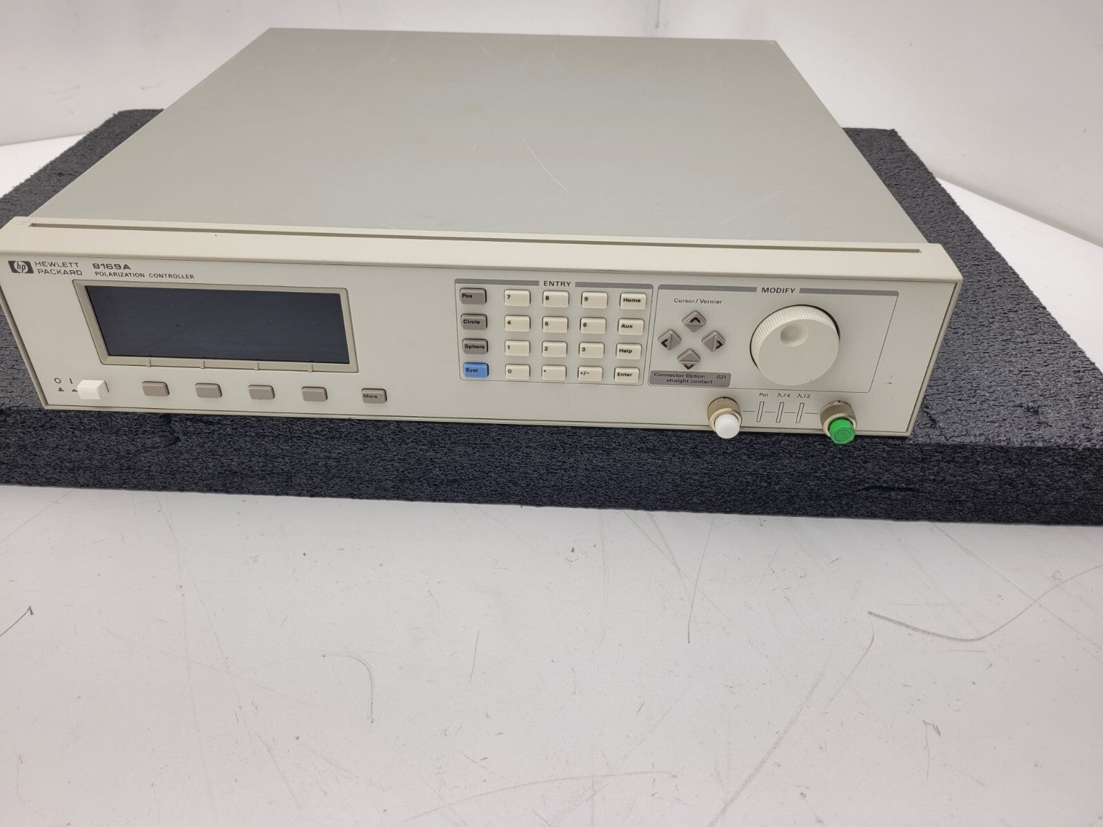 HP Agilent 8169A Polarization Controller Option 020 Power On Tested