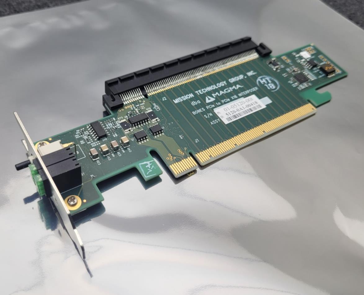 Mission Technology Group Magma BONES PCIe to PCIe X16 INTERPOSER 5120-0A1-00418