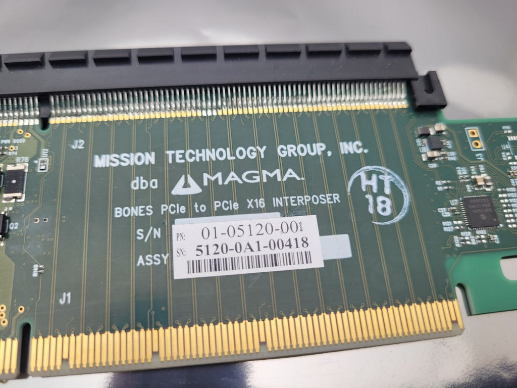 Mission Technology Group Magma BONES PCIe to PCIe X16 INTERPOSER 5120-0A1-00418