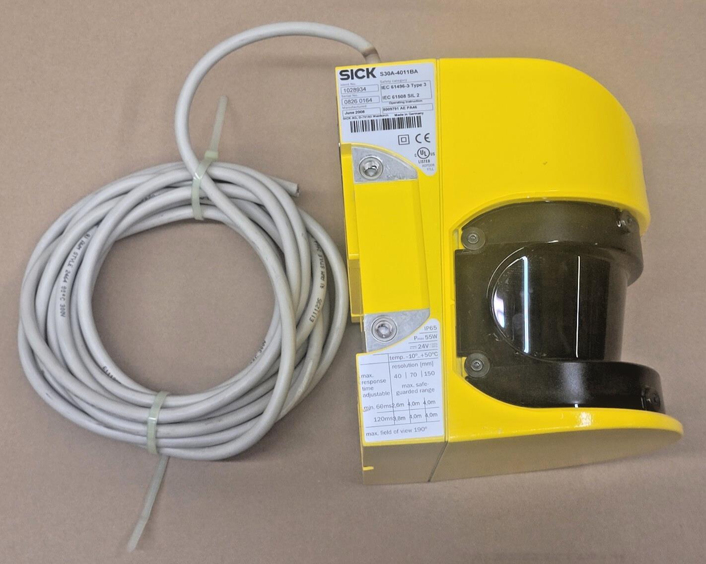 SICK 1028934 Laser Safety Scanner S30A-4011BA S3000 Standard 0m to 8m 24VDC