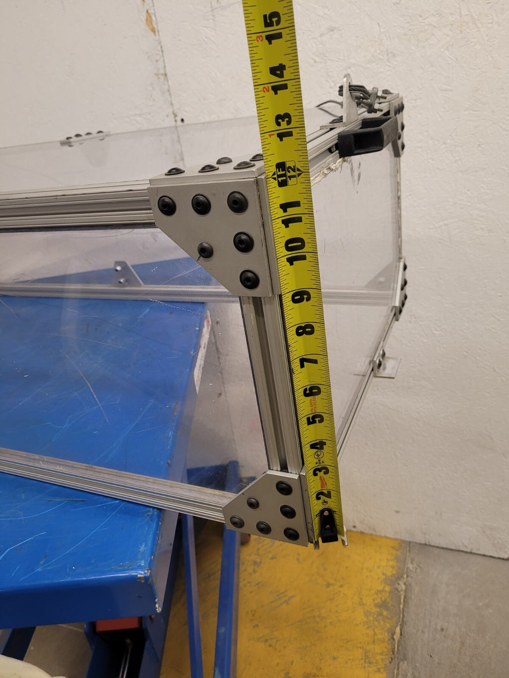 3/4" Thick Acrylic Plexiglass Aluminum Extrude Frame Safety Cage Blast Box