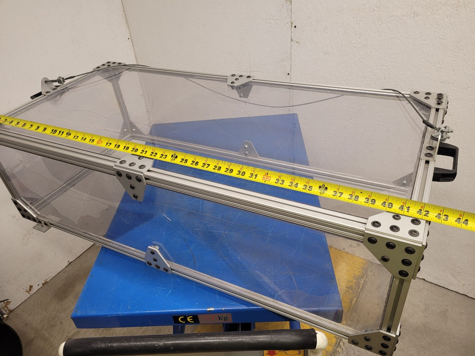 3/4" Thick Acrylic Plexiglass Aluminum Extrude Frame Safety Cage Blast Box