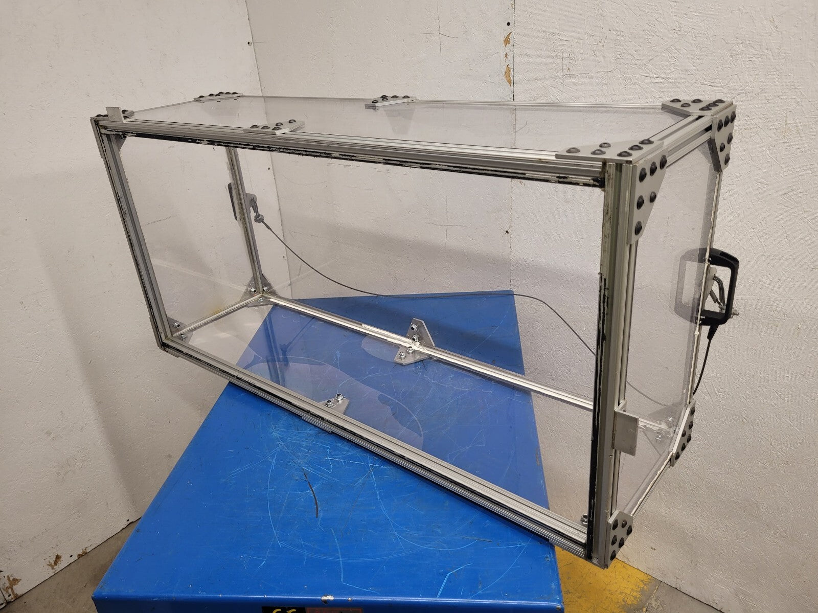 3/4" Thick Acrylic Plexiglass Aluminum Extrude Frame Safety Cage Blast Box