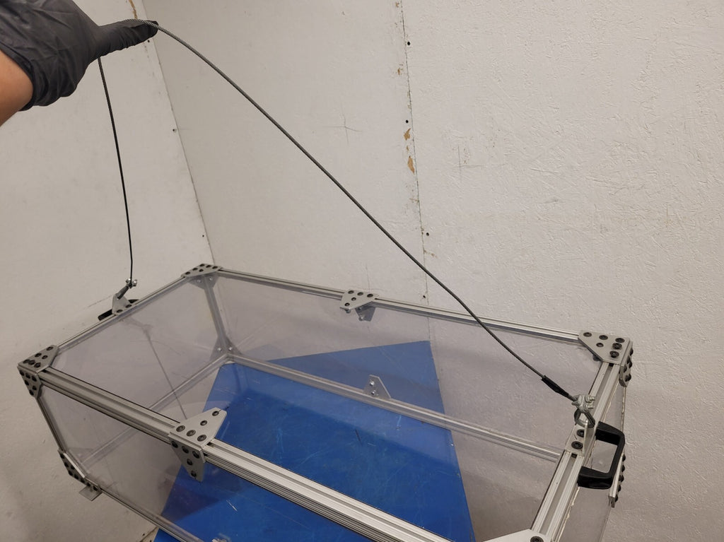 3/4" Thick Acrylic Plexiglass Aluminum Extrude Frame Safety Cage Blast Box