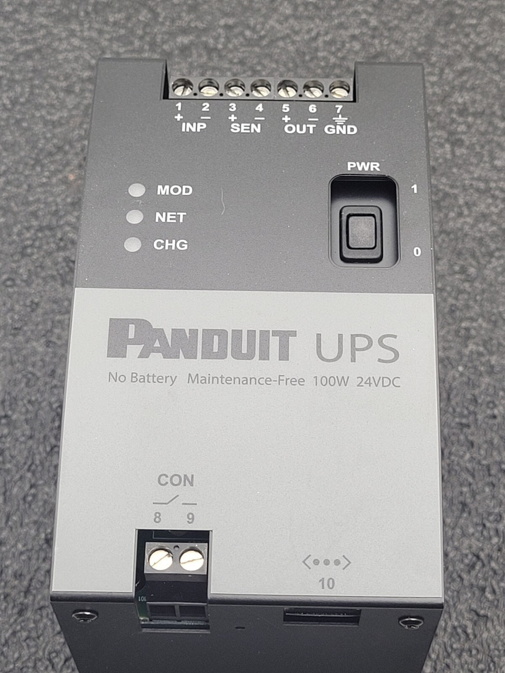 Panduit UPS UPS00100DC Uninterruptible Power Supply 100W 24VDC, Maintenance Free