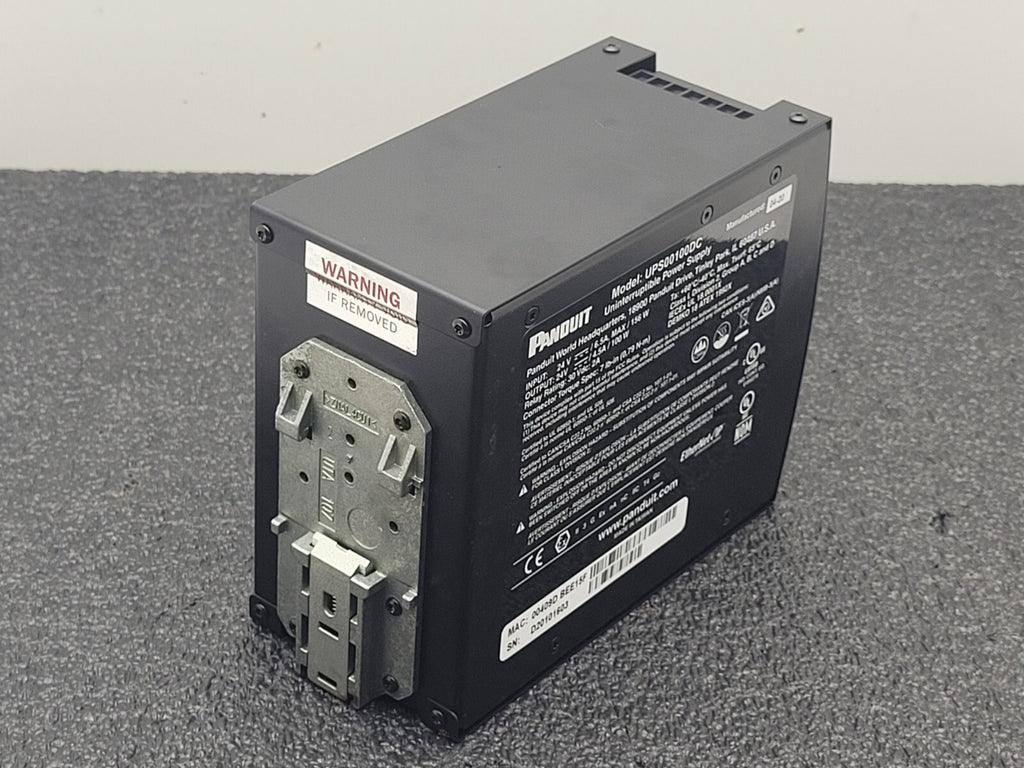 Panduit UPS UPS00100DC Uninterruptible Power Supply 100W 24VDC, Maintenance Free