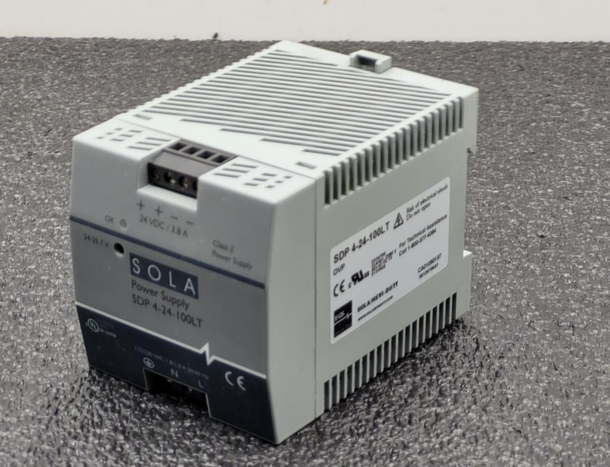 SOLA / Power Supply / SDP 4-24-100LT 115-230VAC Input 24VDC 3.8A Ouput Din Rail